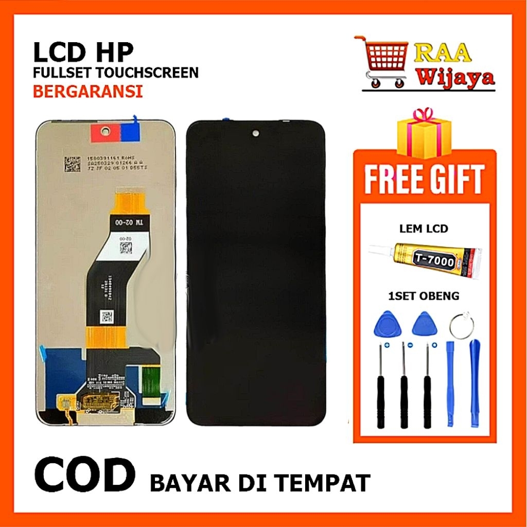 LCD INFINIX SMART 10 OG SUPER/10+/NFC/X6725B/C/ITEL A95 5G/A671N/POWER 70/P673L/POP 9 4G/KL4H/POVA 6