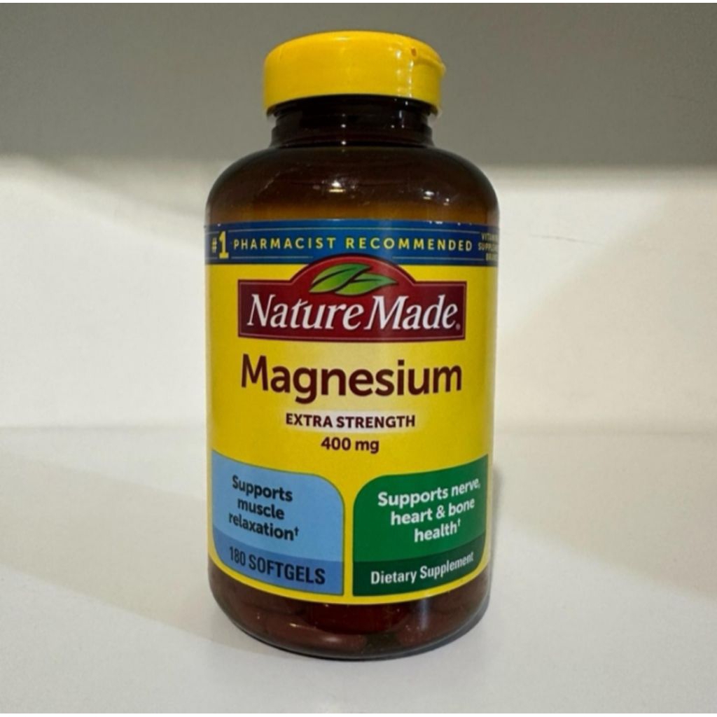 nature Made magnesium 400 mg extra strength 180.softgel