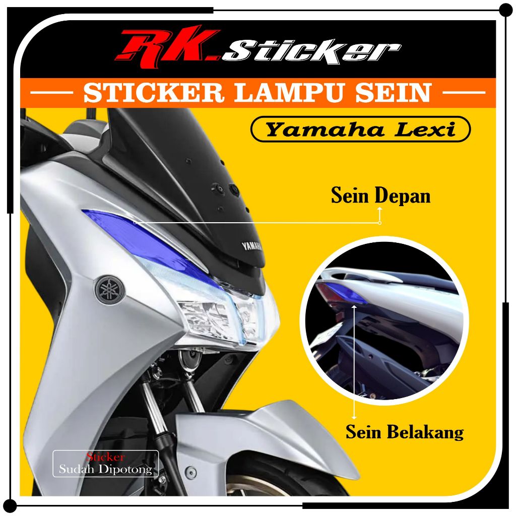 Cutting Stiker Lampu Sein LEXI | Stiker Lampu Sein LEXI | Stiker Pelindung Lampu  Sein LEXI RK. 01