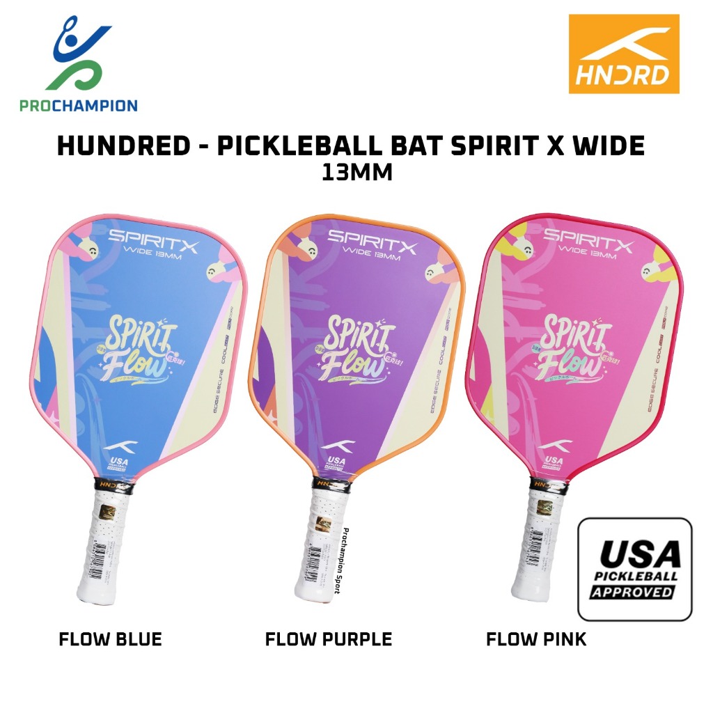 Pickleball Bat HUNDRED Spirit X Wide 13mm Flow