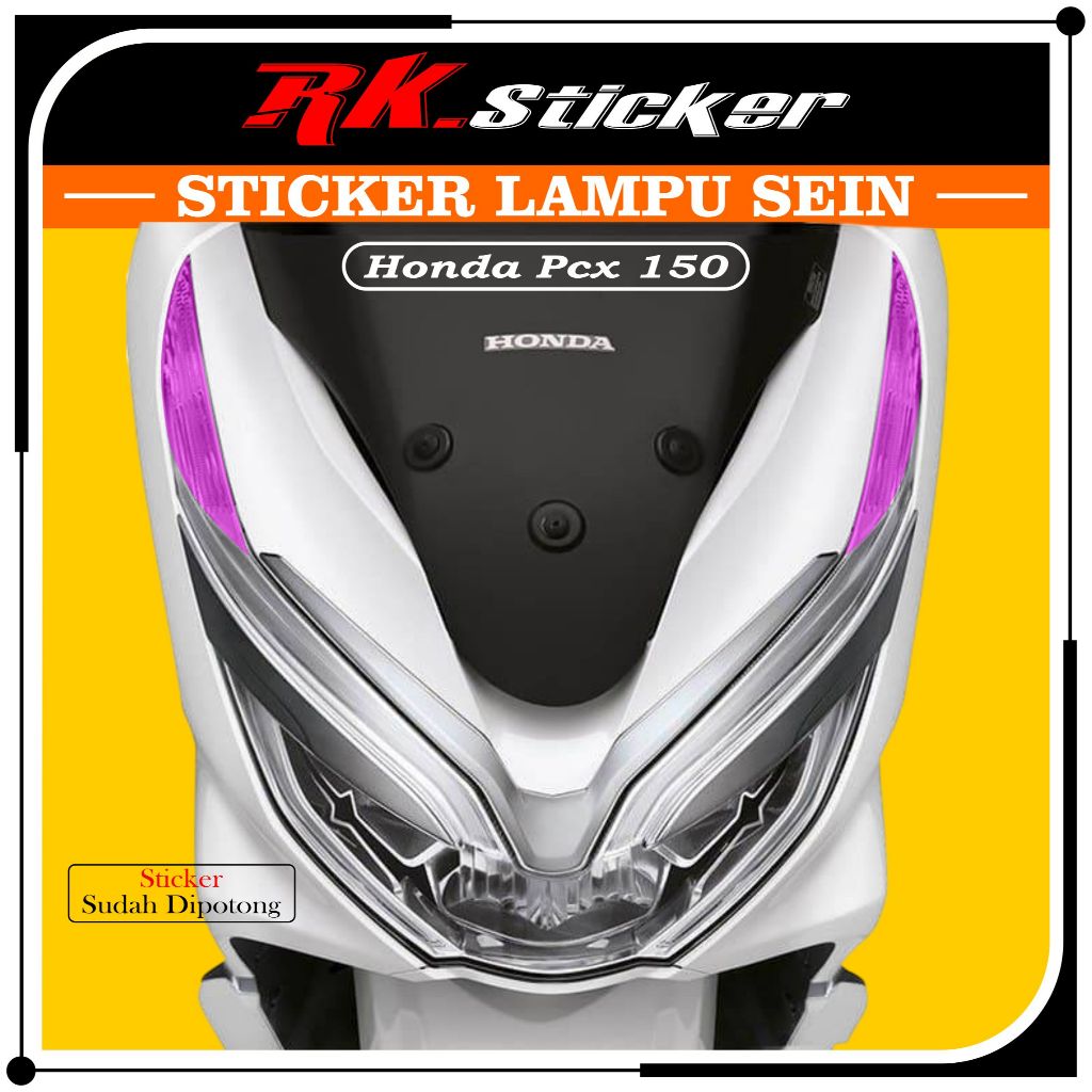 Cutting Stiker Lampu Sein Depan PCX 150 | Stiker Lampu Sein PCX 150 Lokal |  Stiker Pelindung Lampu 