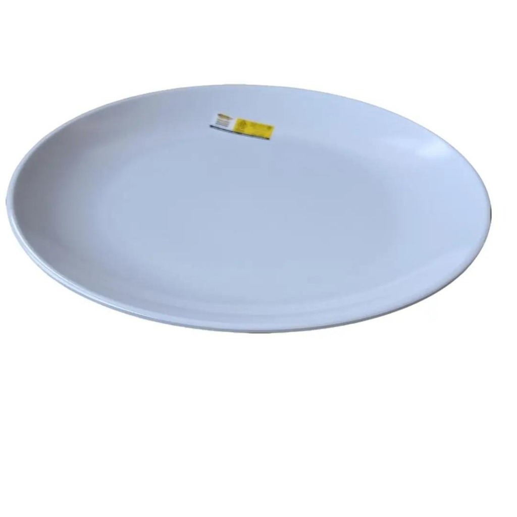 Piring Bulan 9" 23cm Putih Melamine - Golden Dragon P1009