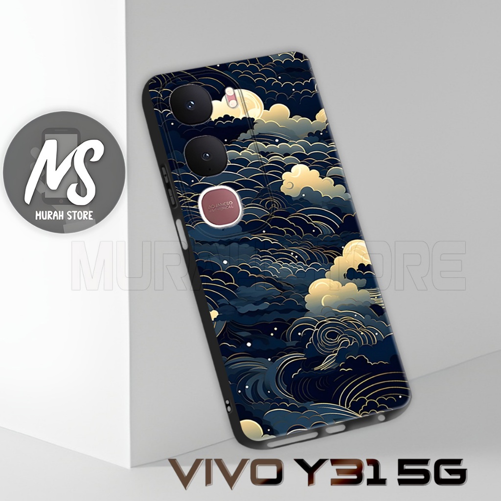 MS52/ Softcase Karet VIVO Y31 5G / Motif Awan / Case VIVO Y31 5G / Silikon VIVO Y31 5G