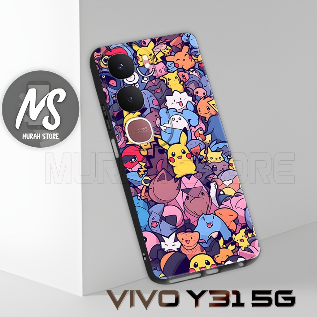 MS53/ Softcase Karet VIVO Y31 5G / Motif Pokemon / Case VIVO Y31 5G / Silikon VIVO Y31 5G