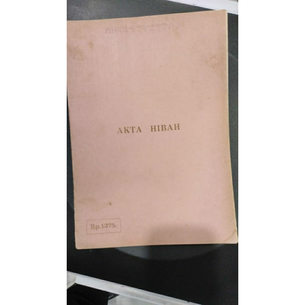 CAVER PPAT/AJB/HIBAH 1375 untuk tahun 1982 sampai 1989 AKTA HIBAH