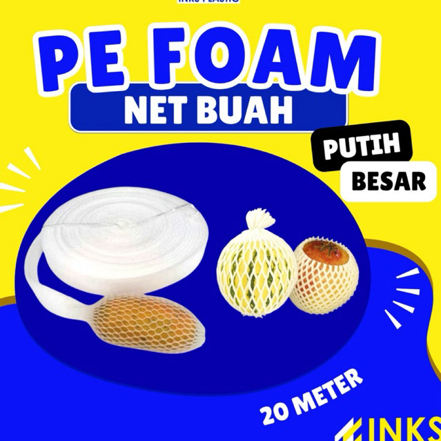 FOAM NET BUAH BESAR SARUNG BUSA JARING PEMBUNGKUS BUAH