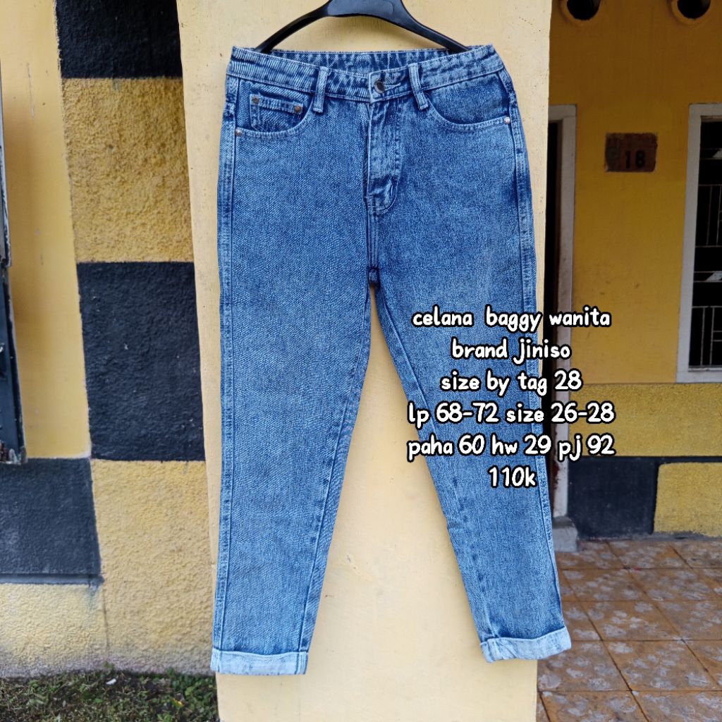 celana baggy jiniso sekali pakai 110k/pl by RH
