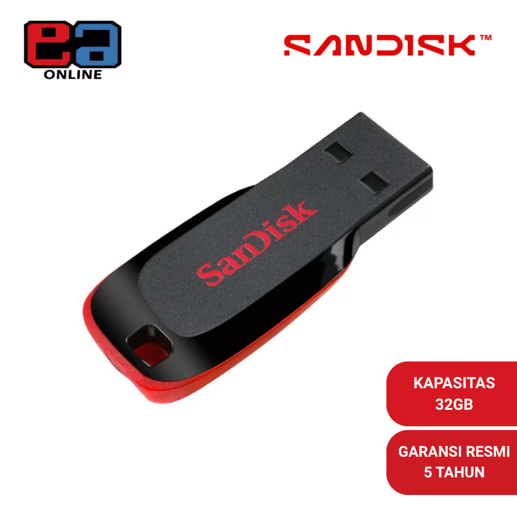 SanDisk CZ50 Cruzer Blade USB 2.0 32GB - Flashdisk