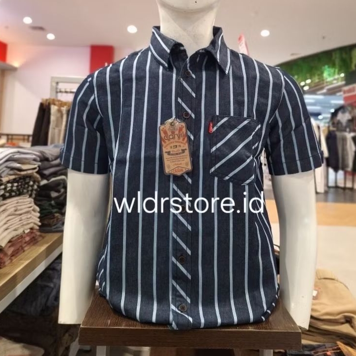 KEMEJA PRIA BRAND CARVIL ORIGINAL LENGAN PENDEK