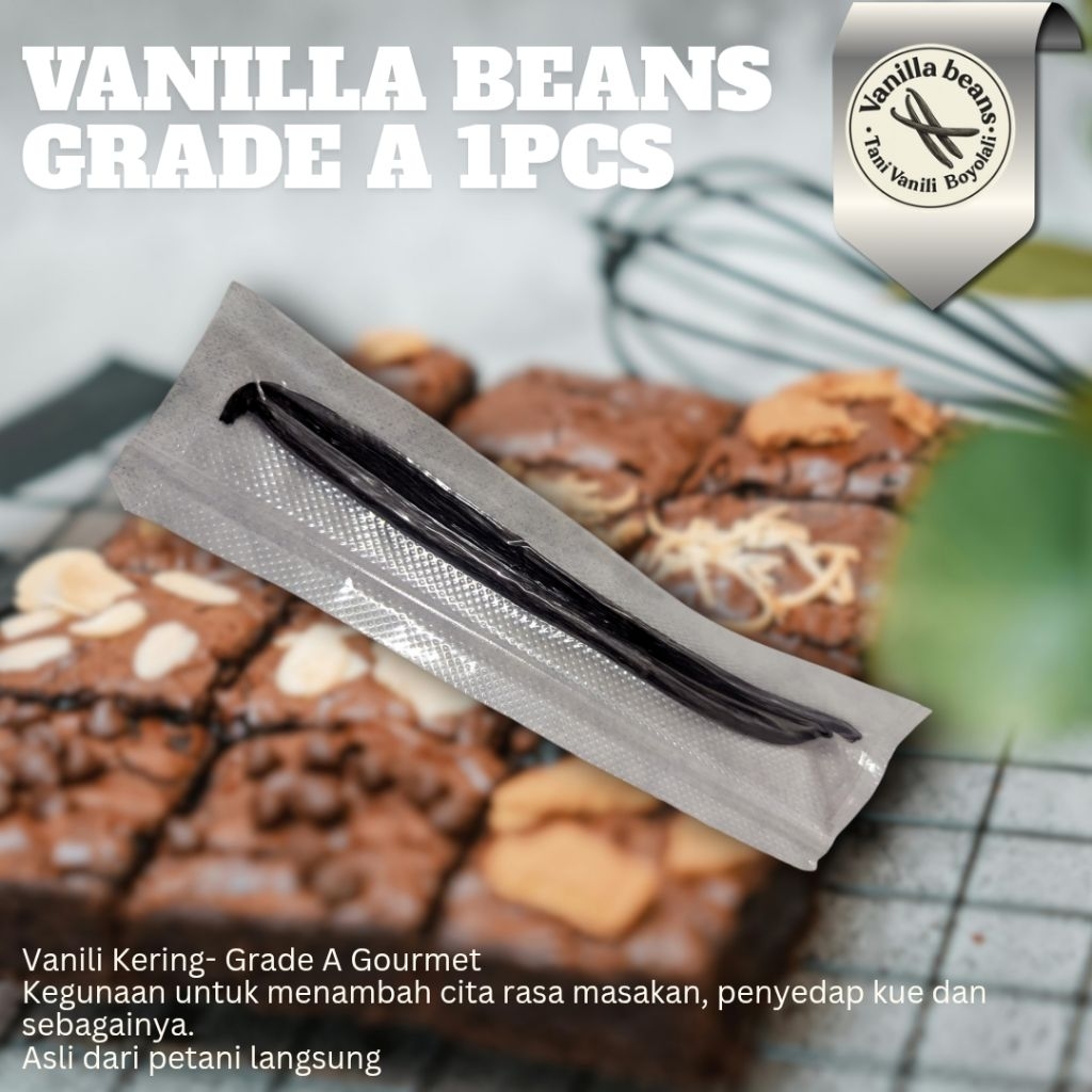 Vanili kering gourmet Planifolia Grade A, Vanilla Beans gourmet Perbatang