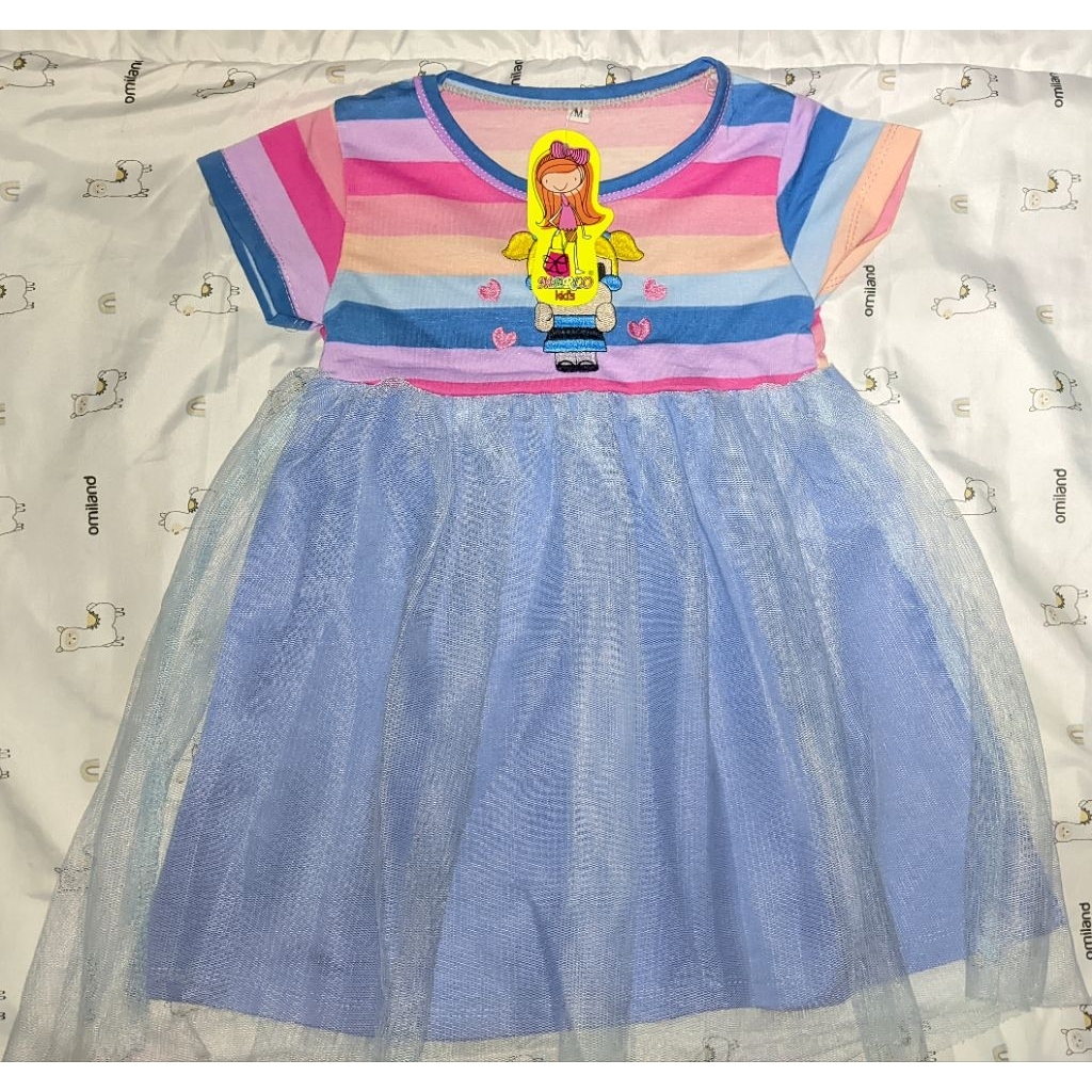 Baru Baju Anak Kecil Perempuan Gaun Bahan Lembut