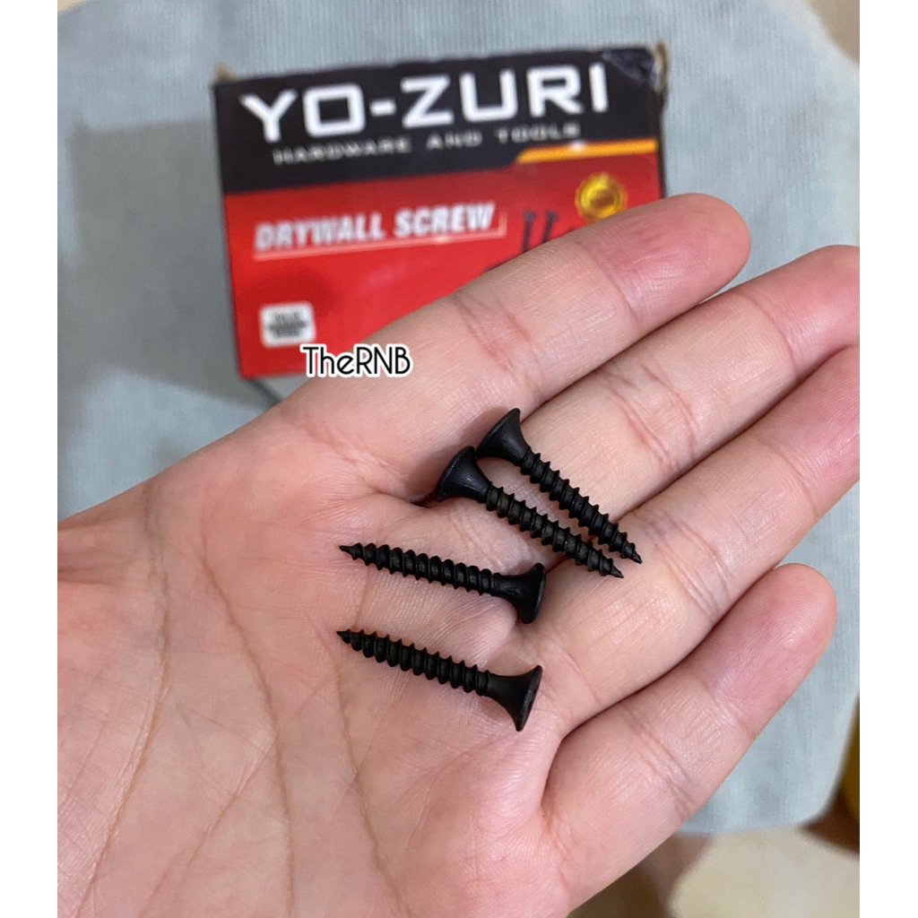 SEKRUP GYPSUM TAJAM DRYWALL SCREW / SEKRUP GYPSUM / SKRUP GIPSUM HITAM 1 INCH