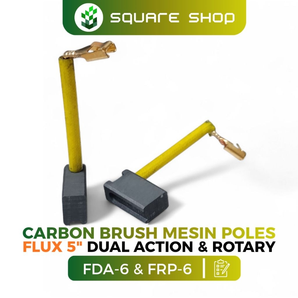 Carbon brush mesin poles FLUX 5 inchi Dual Action & Rotary