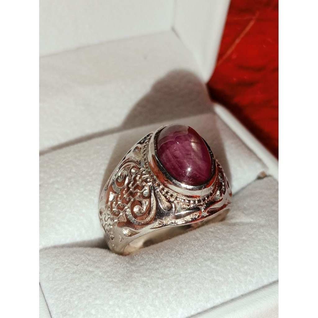 Batu permata Ruby Daging + Kecubung