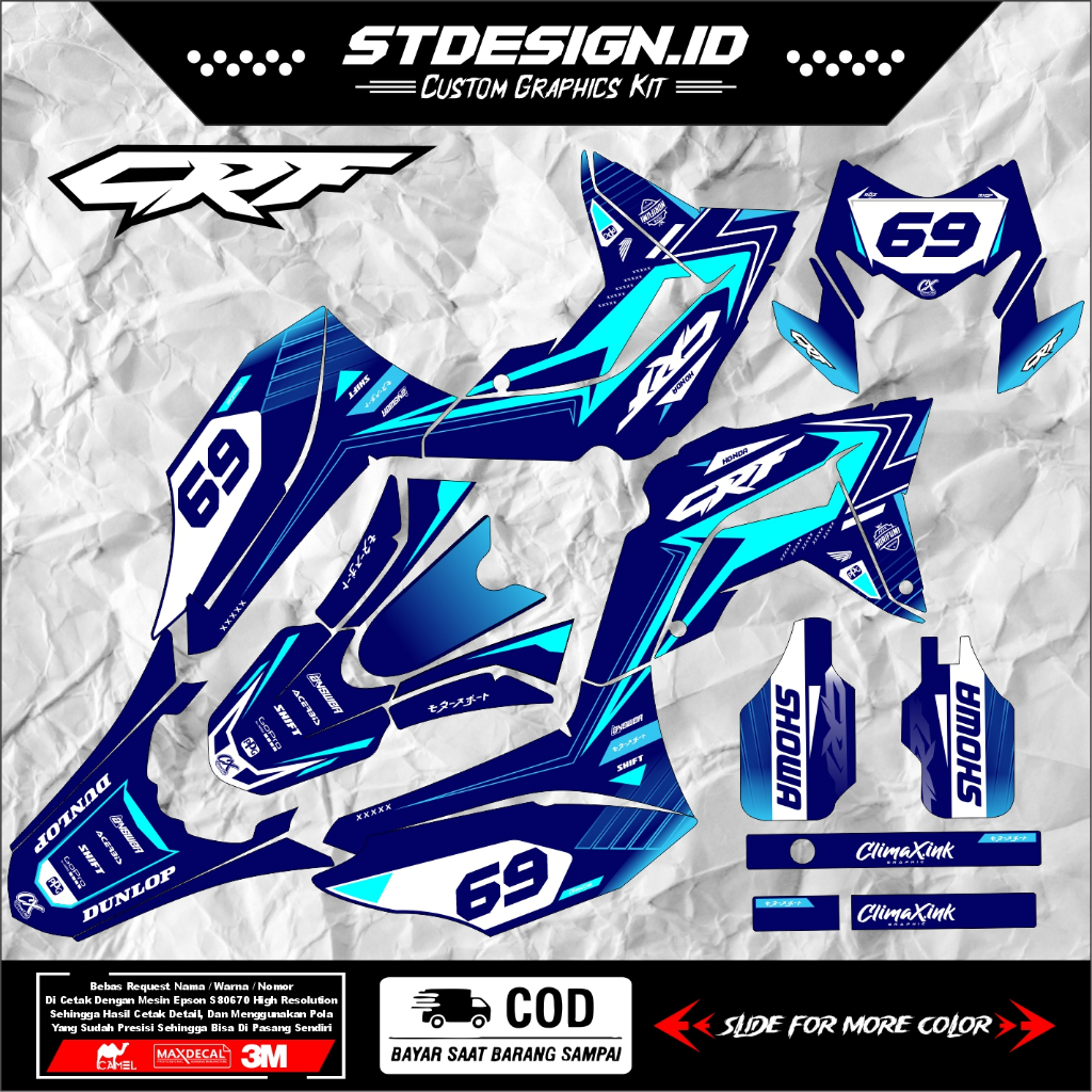 decal crf supermoto - decal crf 150- decal crf full body -decal crf custom