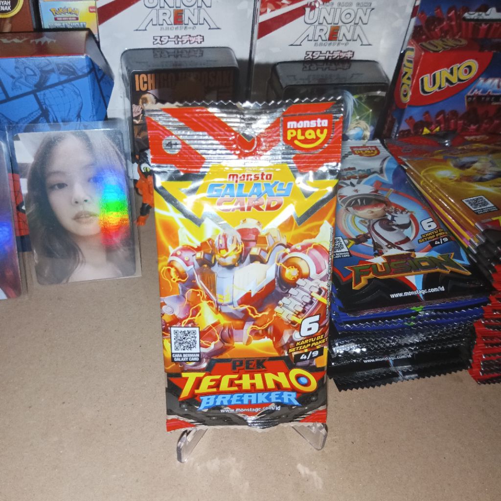 Pek Techno Breaker SR 4/9 Boboiboy Monsta Galaxy Card
