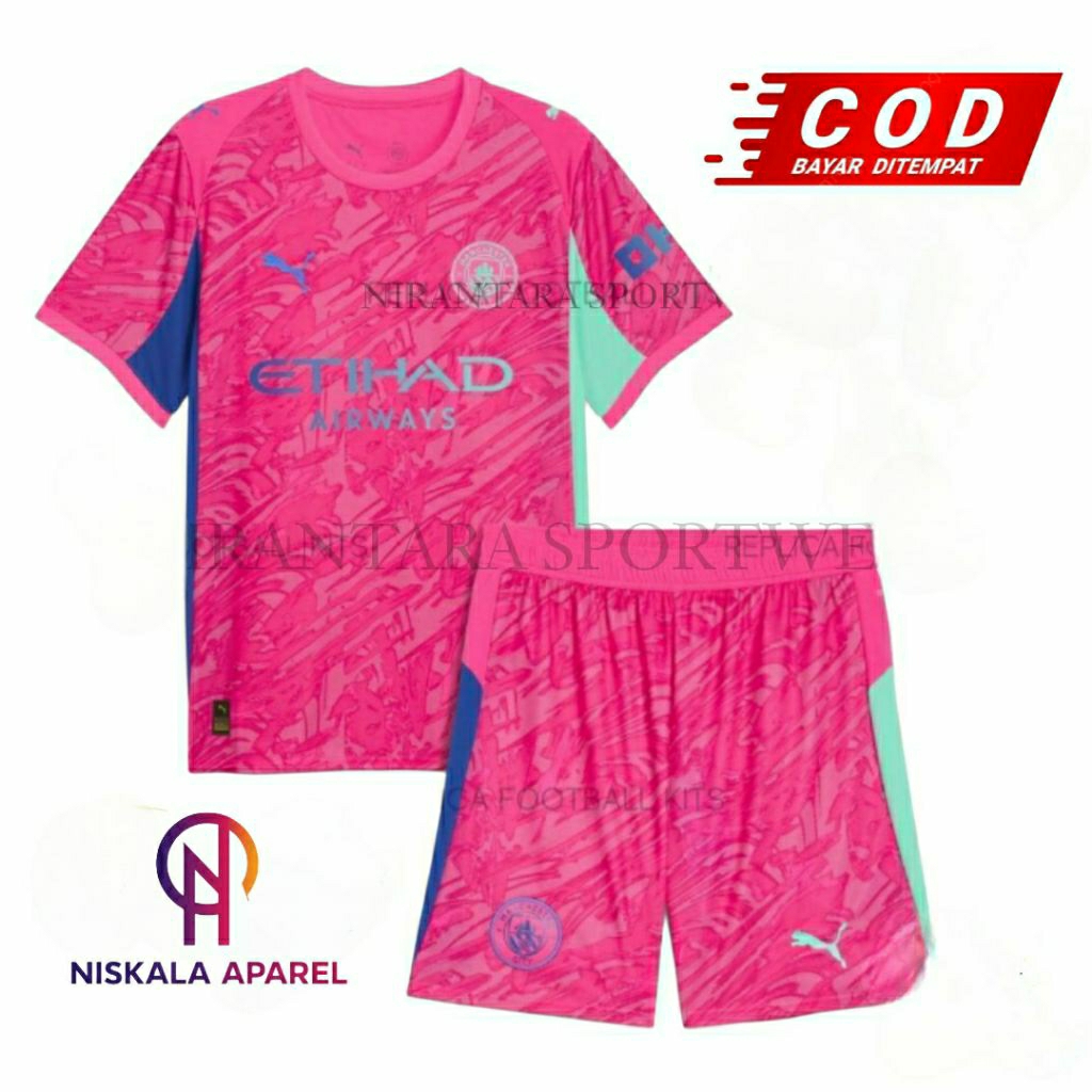 JERSEY MAN CITY GK / KIPER | GRATIS CUSTOM NAMA DAN NOMOR