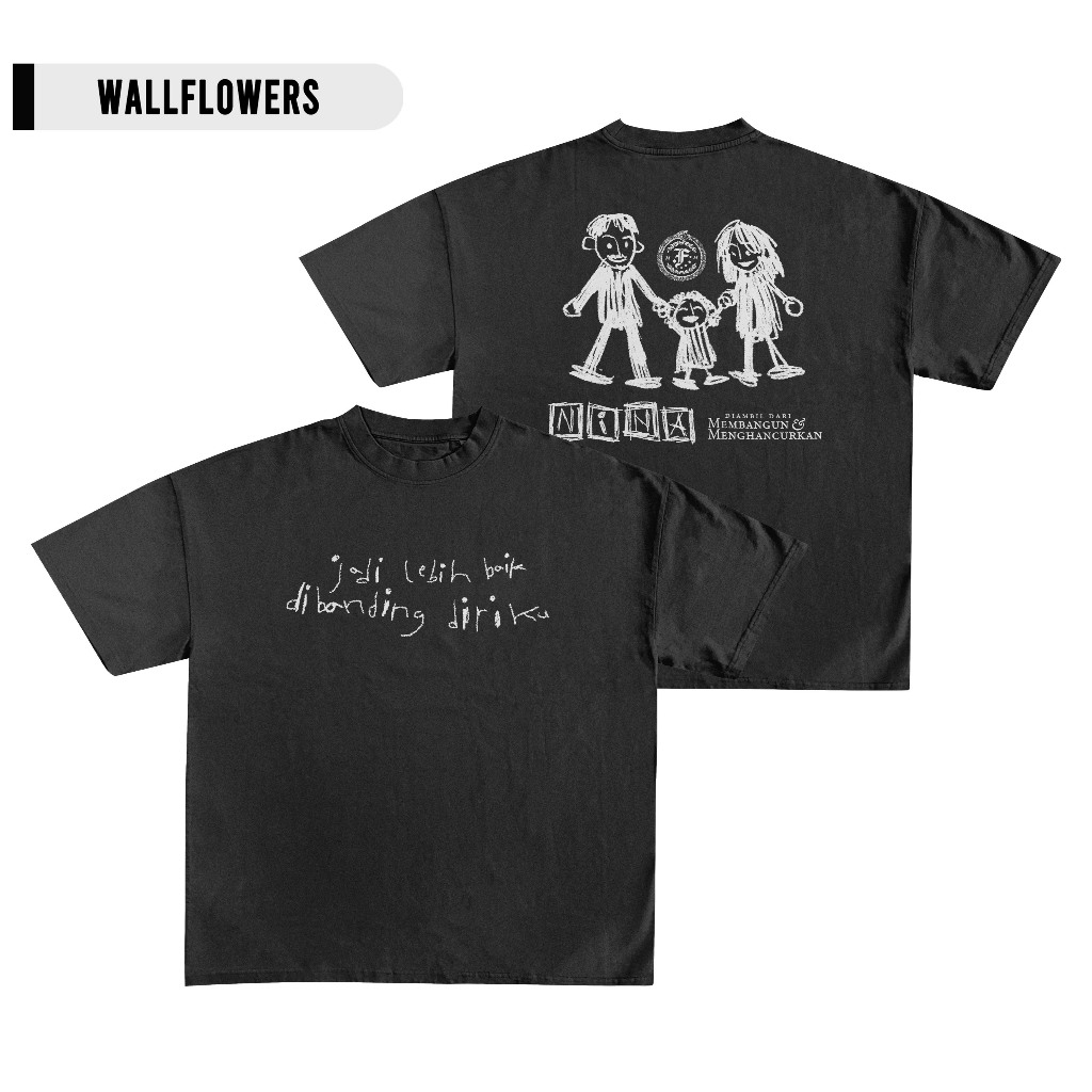 Feast - Nina T-Shirt Hitam | Kaos Lengan Pendek | Kaos Distro Cowok