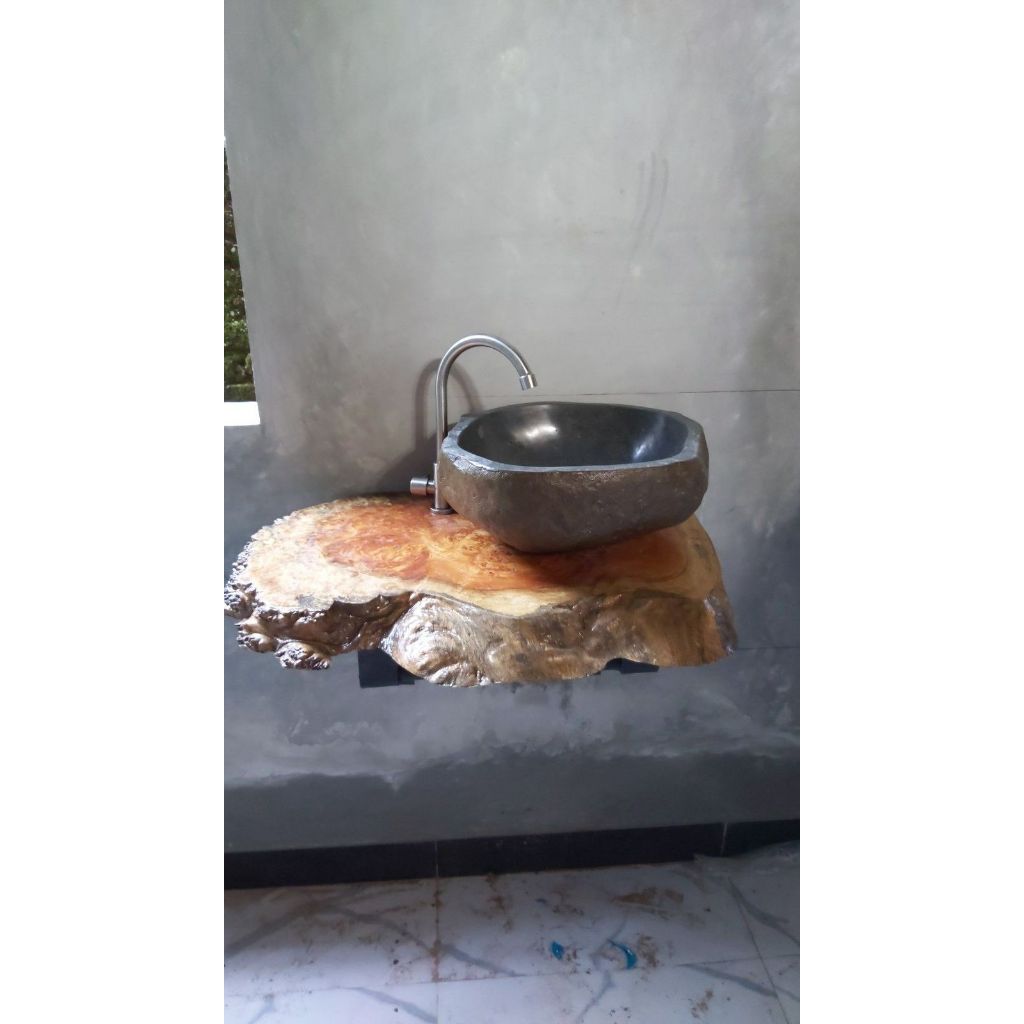 WASHTAFEL BATU KALI / WASHTAFEL BATU ALAM / WASHTAFEL RIVER STONE