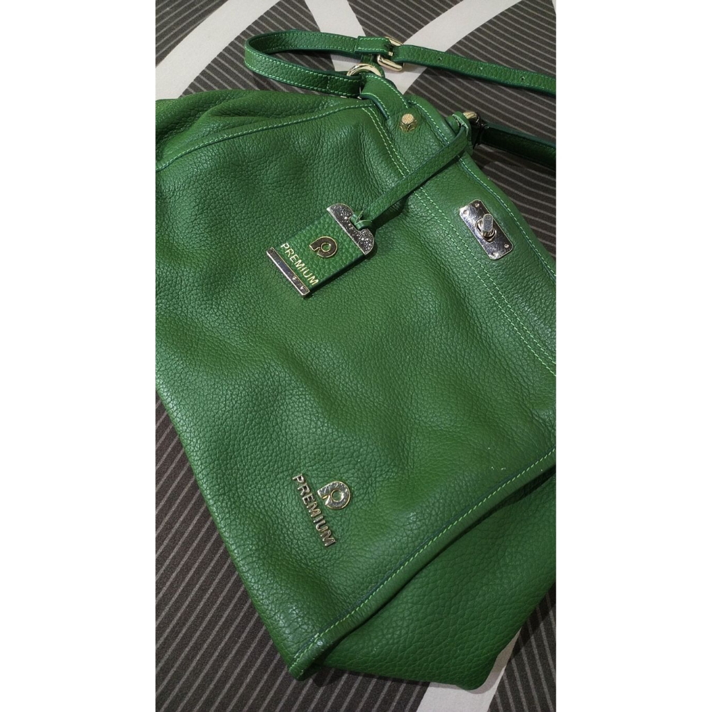 TAS - PAPILLON LEATHER PREMIUM - HIJAU