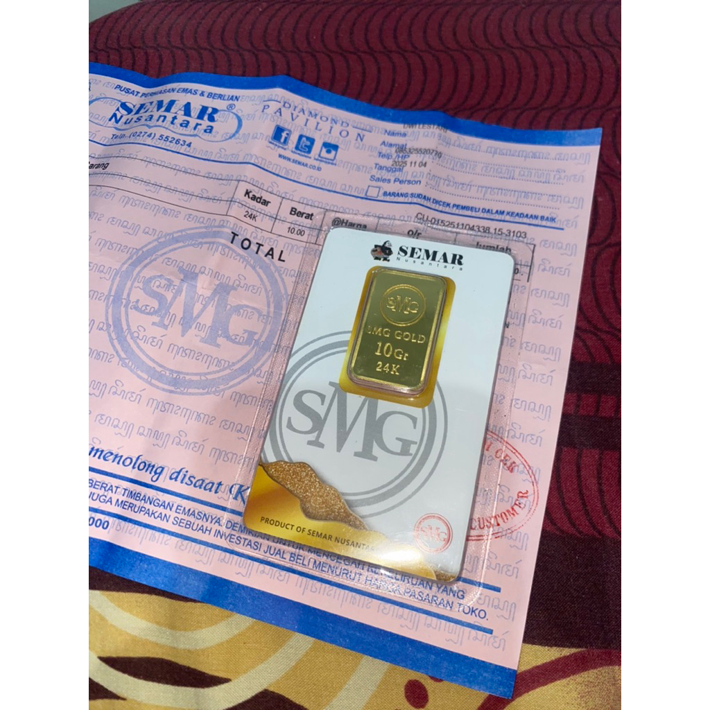 SMG GOLD 10 Gram Semar gold Semar Nusantara