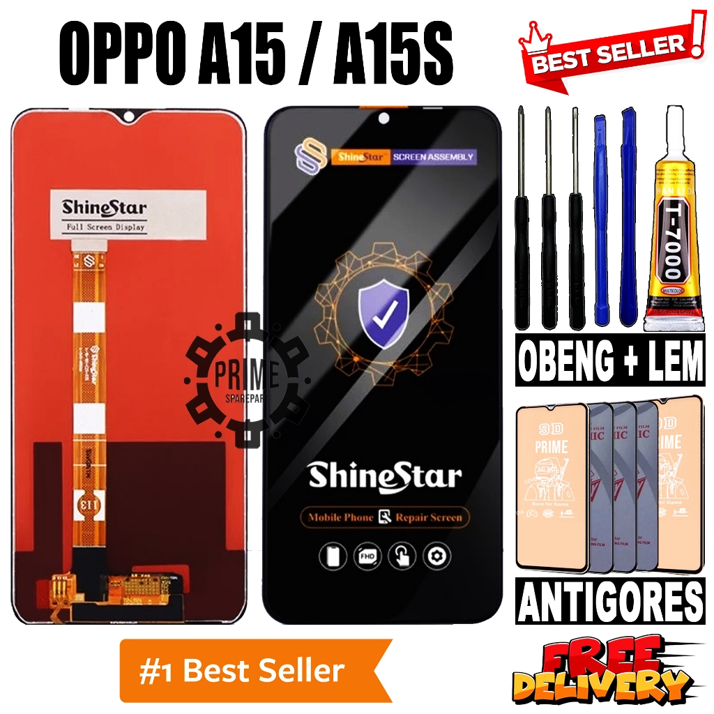LCD TOUCHSCREEN OPPO A15 / A15S ORIGINAL SHINESTAR LCD OPPO A15 / A15S FULLSET