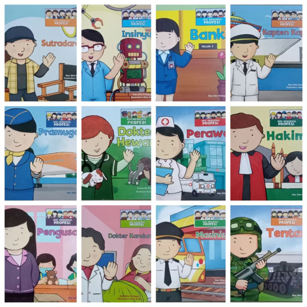 BUKU ANAK SERI MENGENAL PROFESI BERGAMBAR DAN BERWARNA
