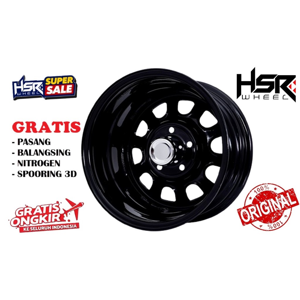 VELG KALENG CELONG R15 HSR MOKUPO LUBANG 5X114,3 UNTUK MOBIL L300,GRANDMAX,LUXIO DLL