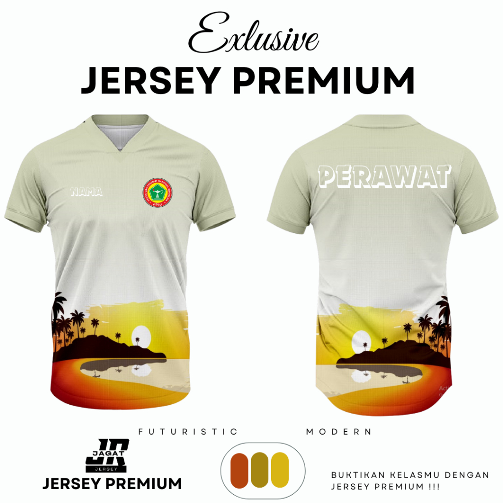 KAOS JERSEY PERAWAT / PPNI / PERSATUAN PERAWAT NASIONAL INDONESIA BAHAN PREMIUM FULL PRINTING FREE C