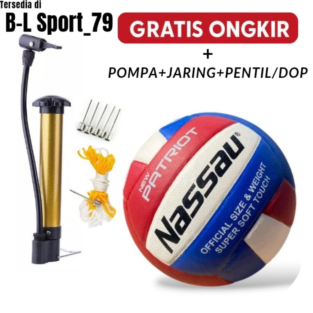 Bola Voli/Bola Volley/Voli bola anak SD Mikasa size 5 , Nassau size 5 Gratis Pompaan