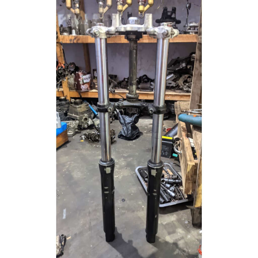 Shock Depan Megapro Primus Suspensi Original Copotan T Atas Bawah GL Shok Sok Normal Siap Pakai