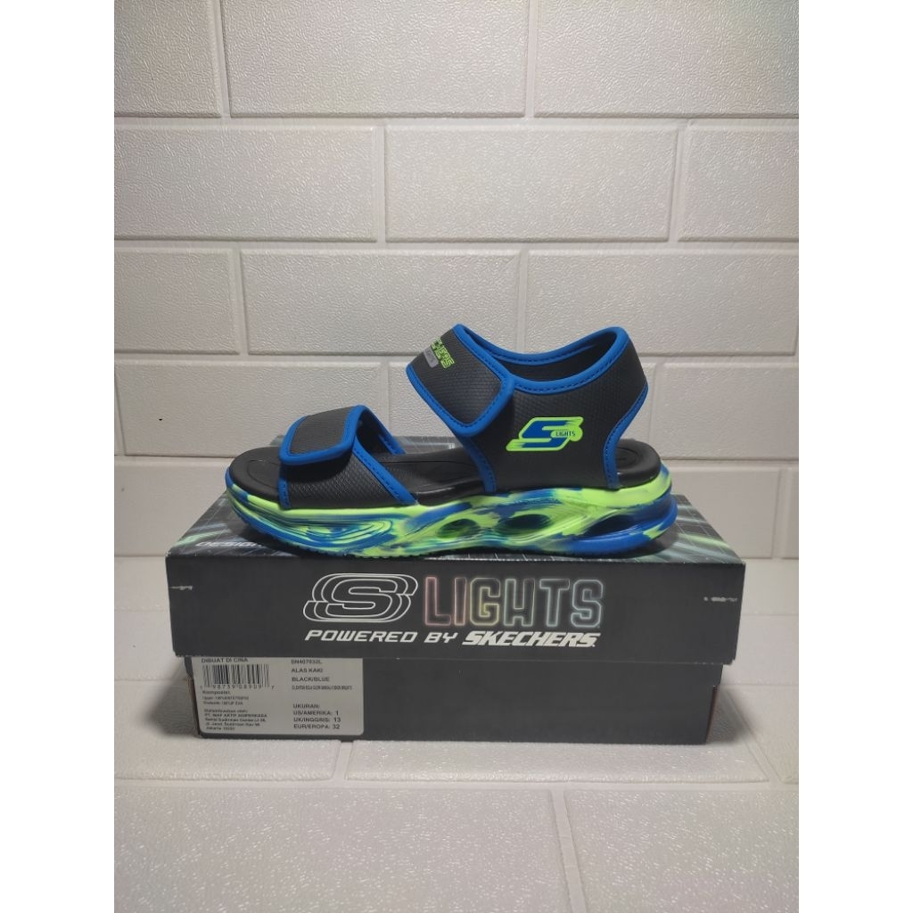 Sandal baru Skechers light kids original
