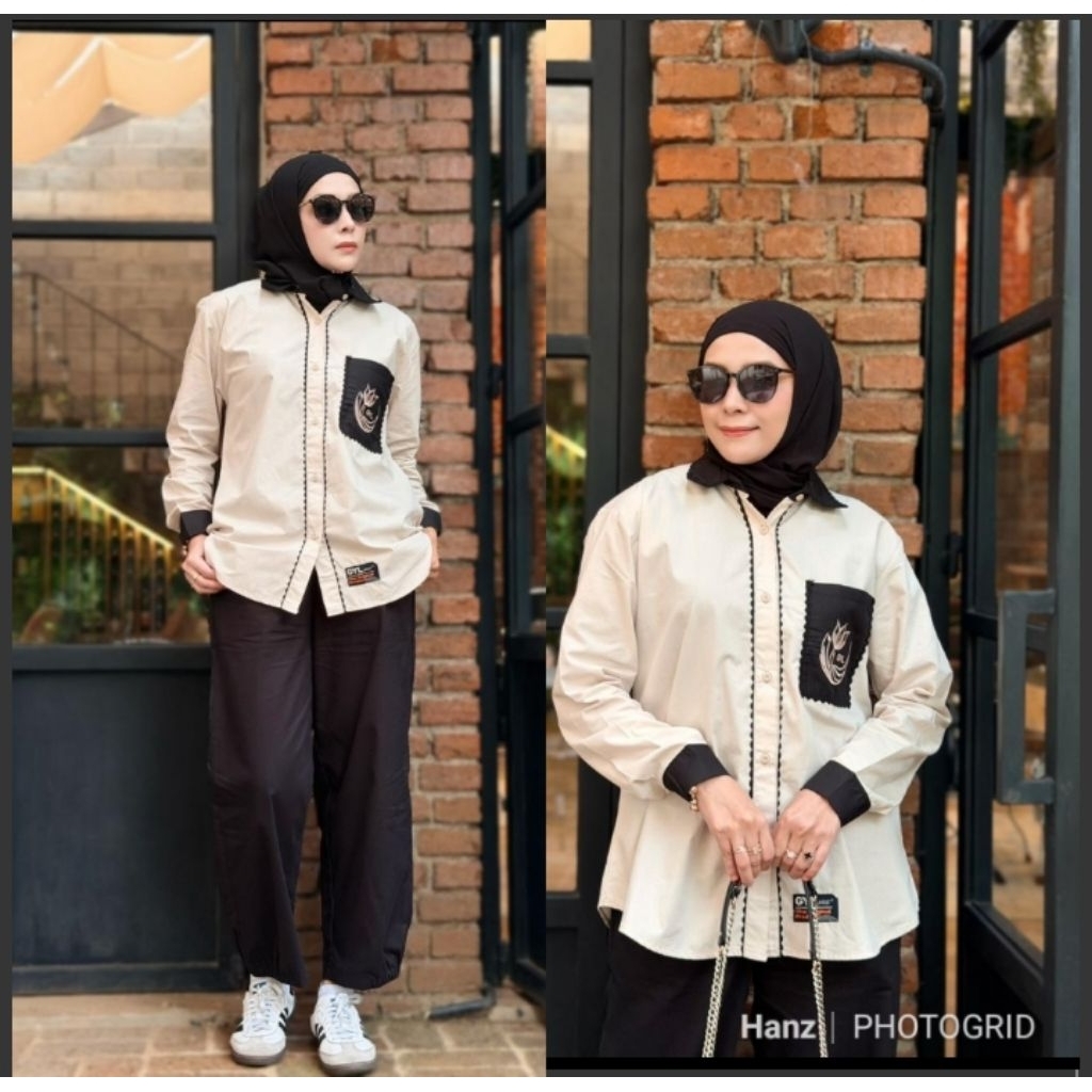Set Celana Wanita Premium By GYL AUTHENTIC -Set Kemeja -
