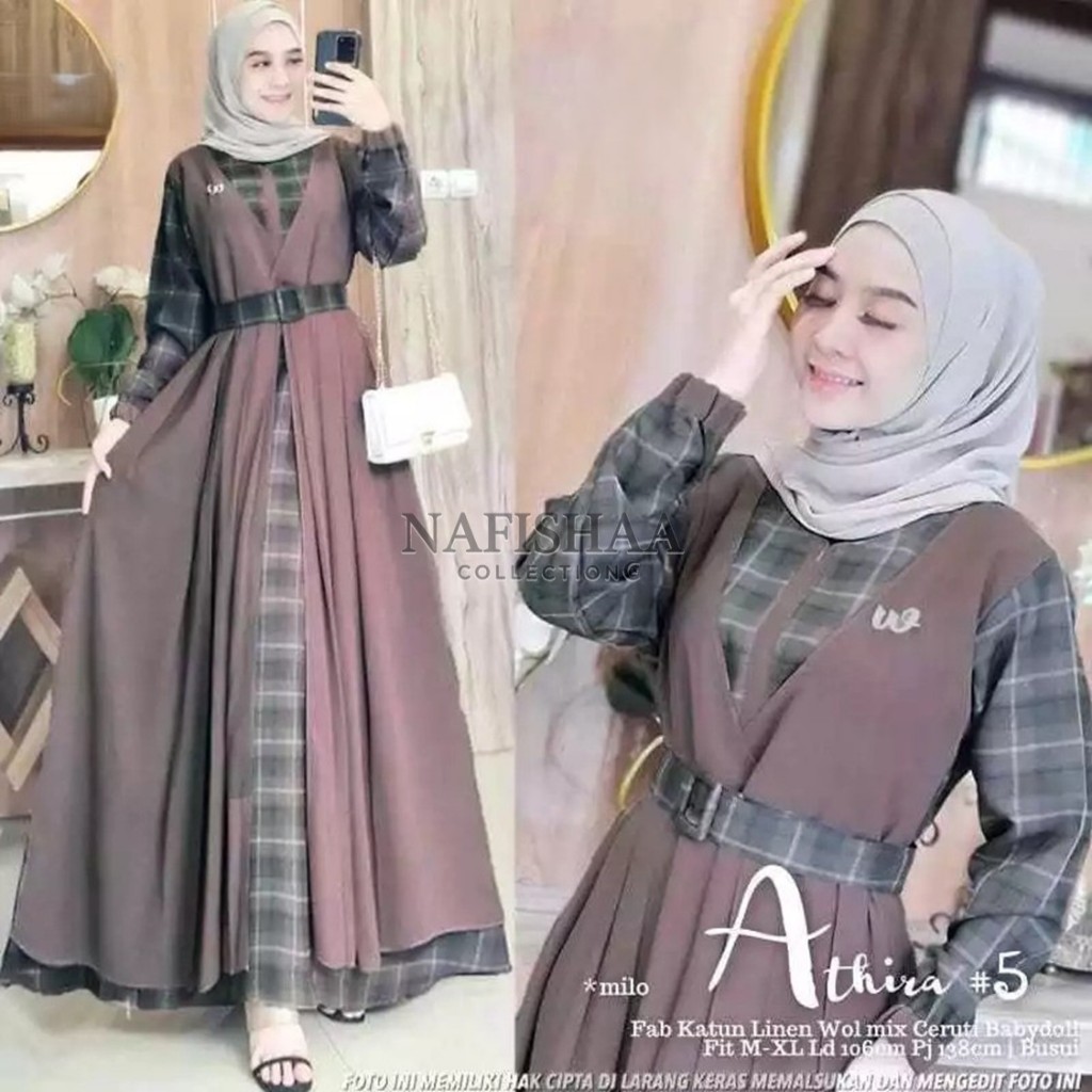 TERLARIS MAXY DRESS ROMPI KNIT MIX / GAMIS ROMPI BUSUI / GAMIS KOTAK JUMBO / GAMIS KOMBINASI