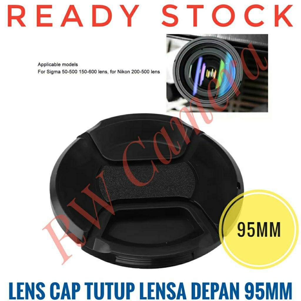 Tutup Lensa Depan Lens Cap 95mm Polos 95 mm Sigma Tamron 150-600mm Nikon 200-500mm 150-600 50-500 mm