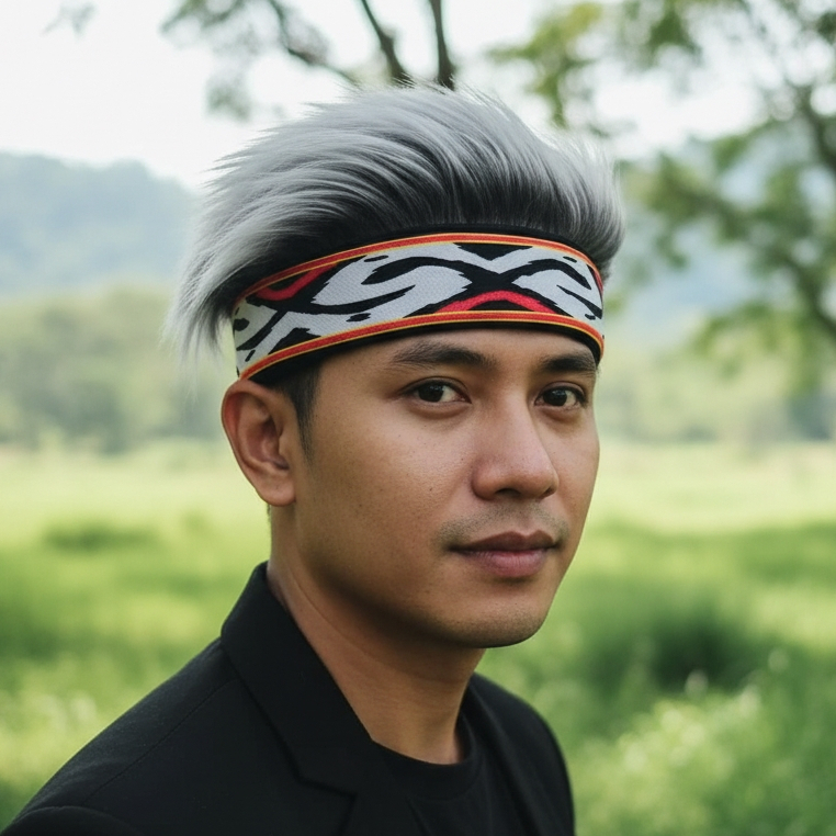 Topi Rambut Ikat Kepala Etnik Etnic Motif Dayak Kalimantan NTT Toraja Maluku Lombok Jepara Nusantara