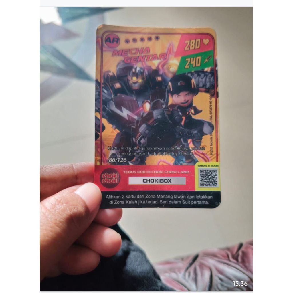 Kartu Boboiboy beliung SR- Mecha gentar AR -kartu Boboiboy Monsta galaxy card- SR Boboiboy beliung
