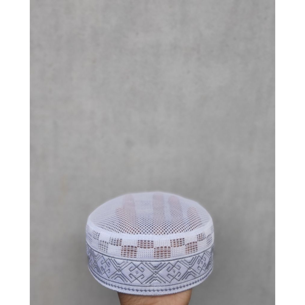 TERBARUkopiah hajir marawis , peci surut 3 jari/5cm,kopiah jaring lulu