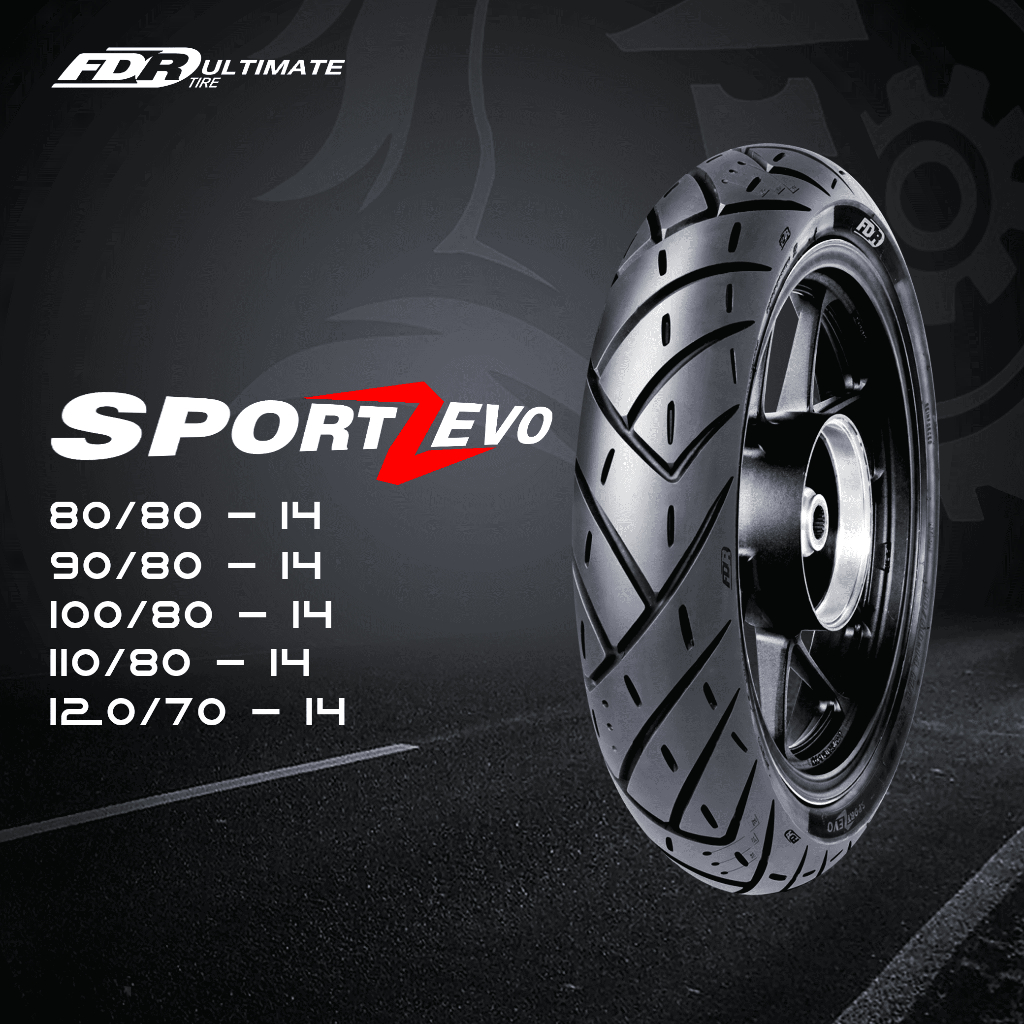 FDR TL SPORT ZEVO Ring 14 Ban Motor Tubeless