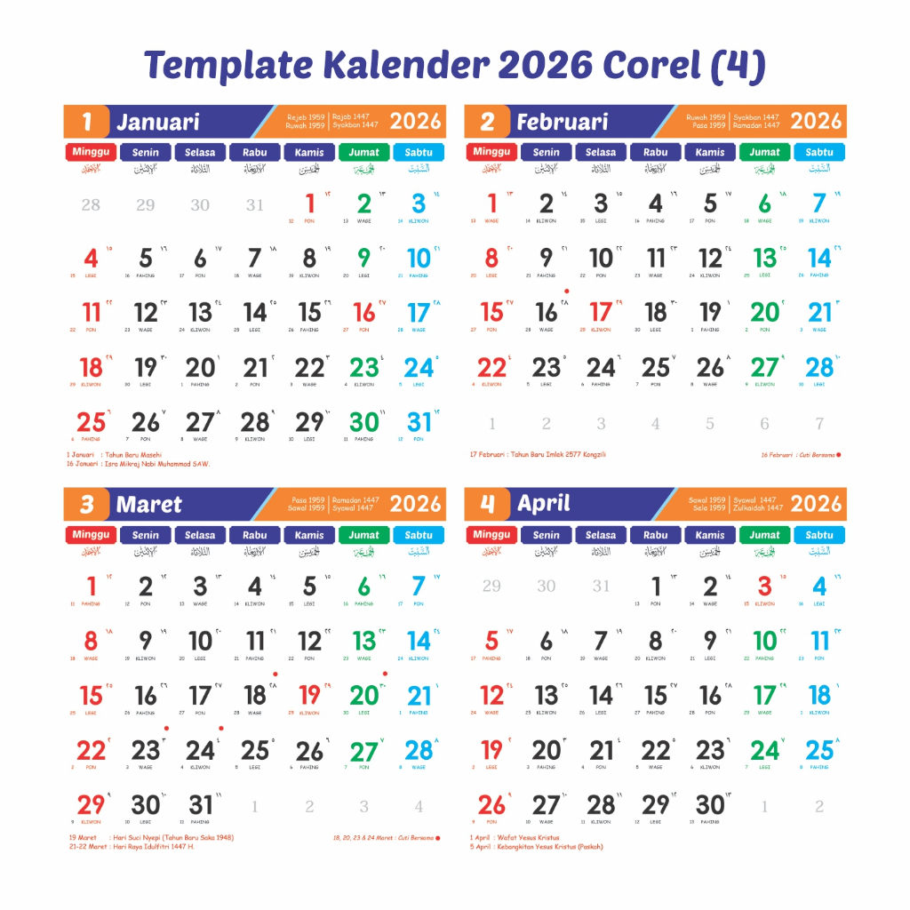 TEMPLATE KALENDER 2026 Corel CDR AI PDF SVG CANVA (4)