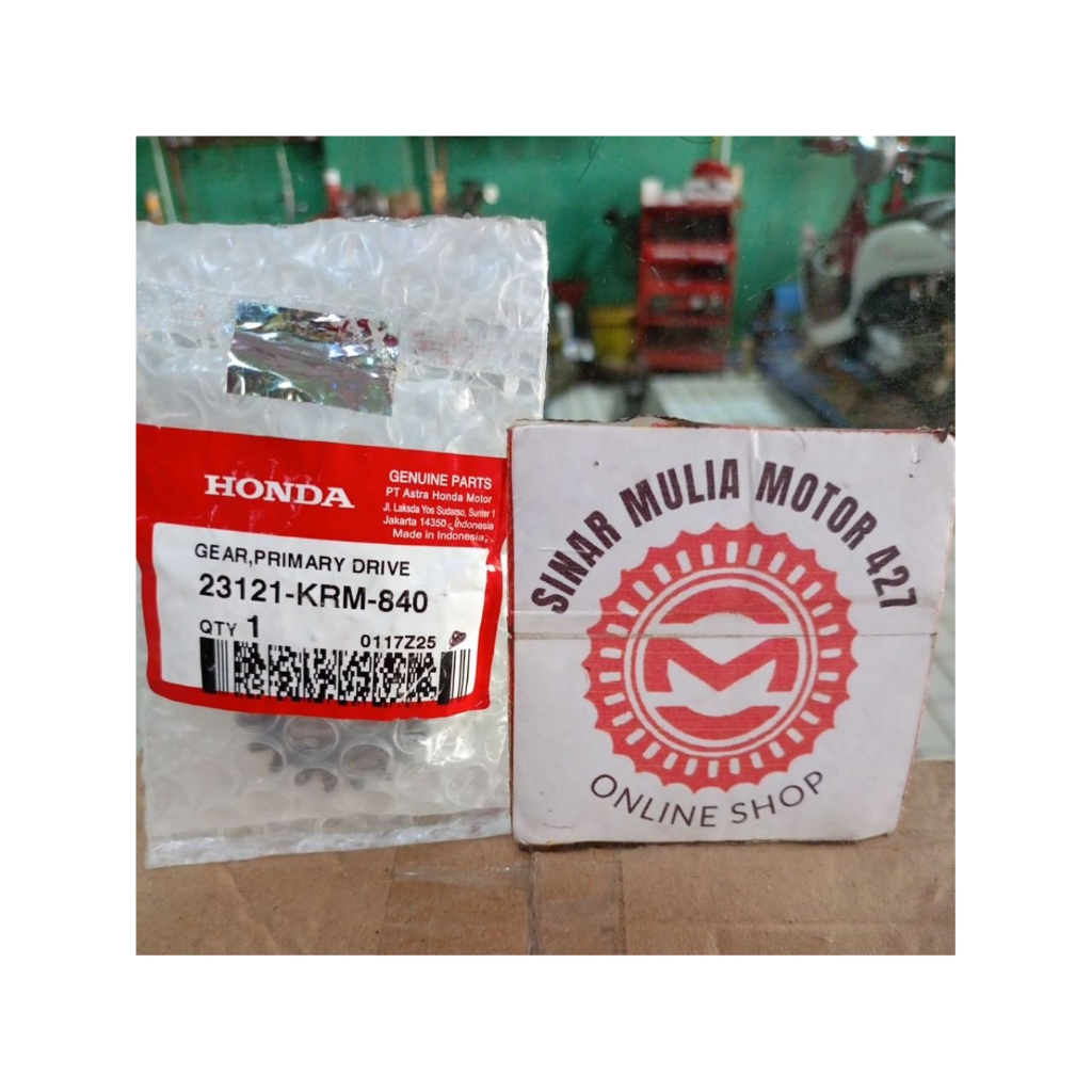 Gear Primary Drive Gear Gir Gigi Primer Megapro New Verzha Ori AHM 23121KRM840