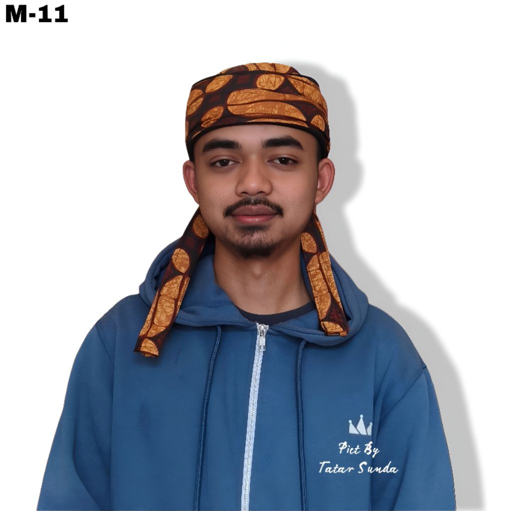 Ikat Kepala Pria Blangkon Sunda Aksesoris Kepala Batik Udeng Sunda Jawa Bali Fashion Pria