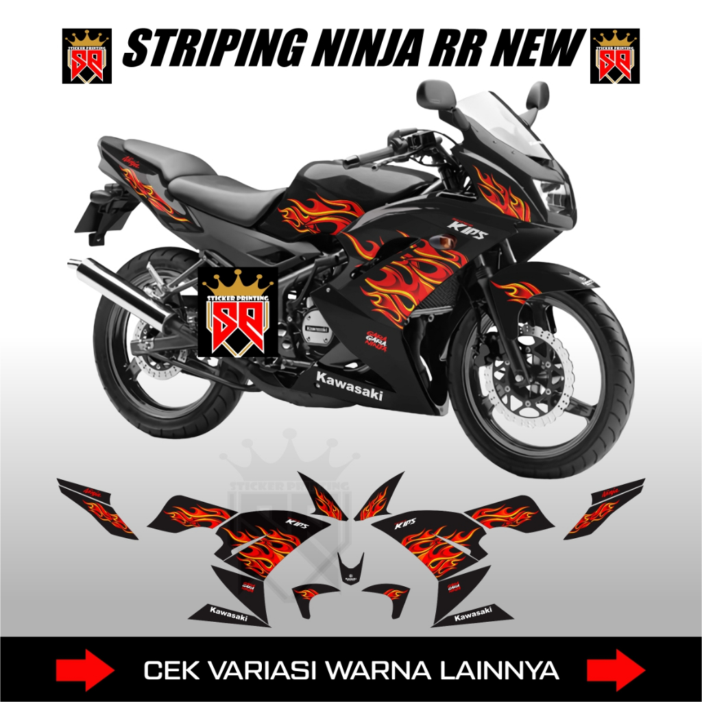 Striping Ninja 150 RR Se 2013-2015 / Decal Sticker Kawasaki Ninja RR 150 Se