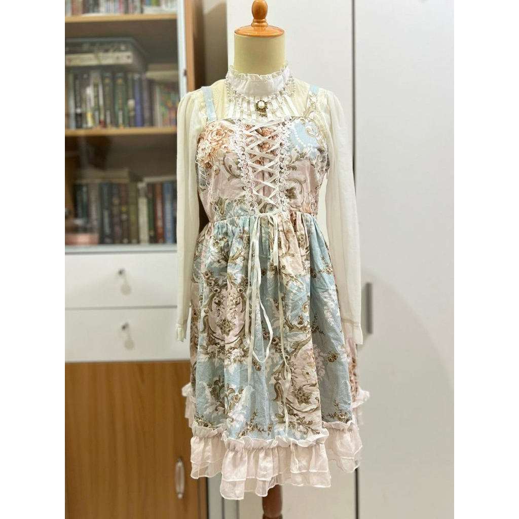 Set Lolita Kawaii Baby Dress Inner Baby Blue