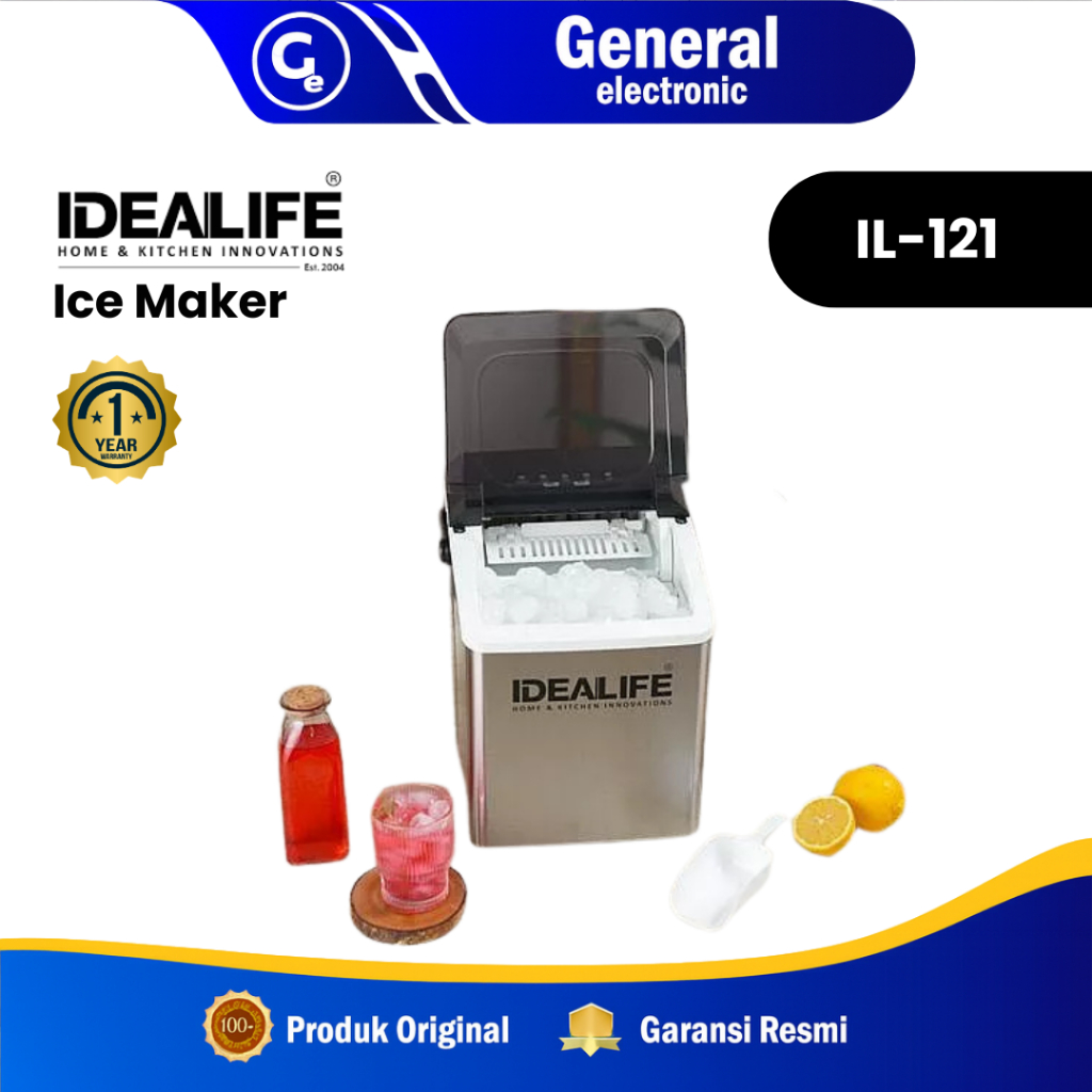 Ice Maker IDEALIFE IL-121 - Pembuat Es Batu Idealife IL121