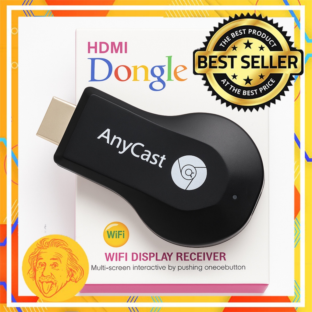 Anycast Dongle TV HDMI Wifi Display Receiver TV Penghubung Smartphone ke TV Einstein-Store