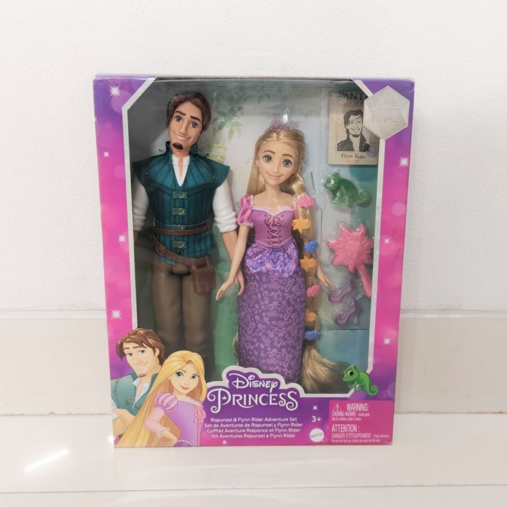 Mattel Disney Princess Rapunzel & Flynn Rider Adventure Set - Mainan Boneka Anak