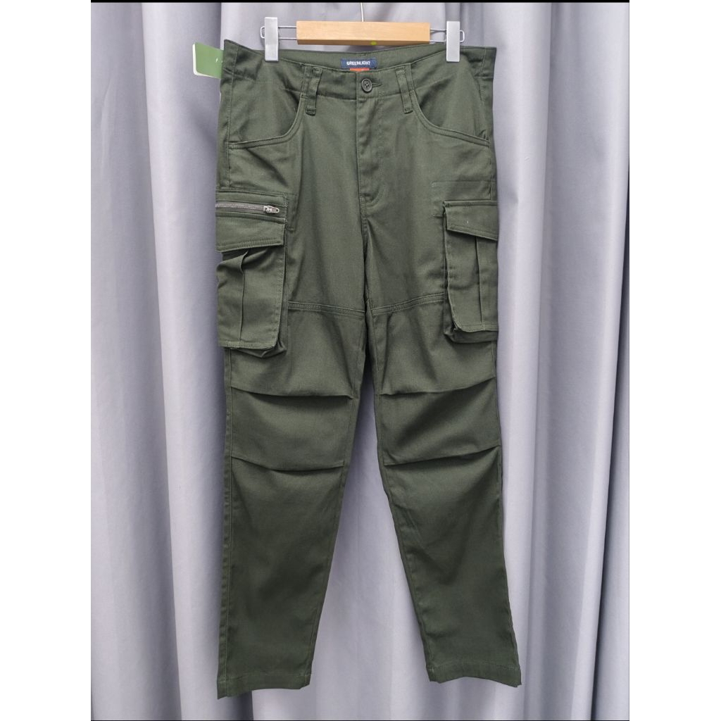 Greenlight Celana Cargo Ariel Noah Slim Fit + Re Sleting Kantong Samping New Arrival 020825 Original