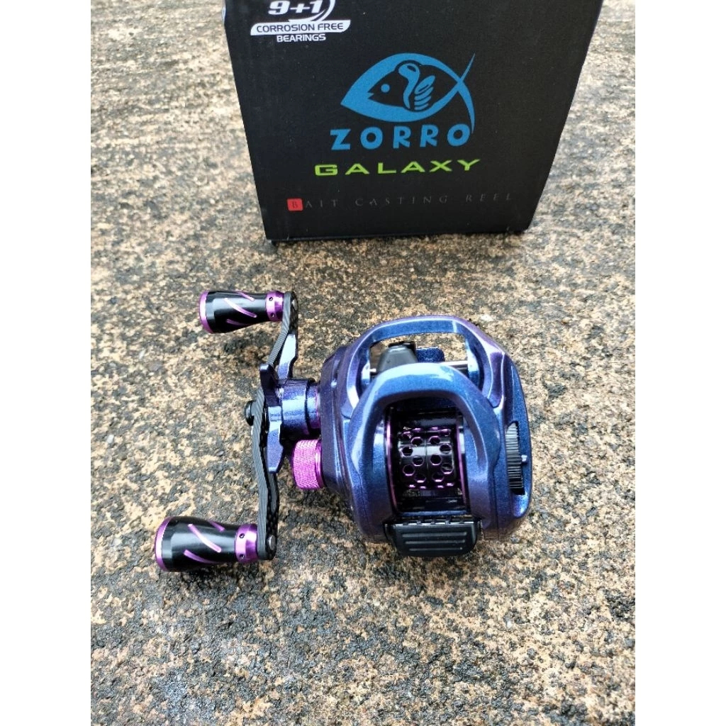 REEL ZORRO GALAXY | SV300 | BAITCASTING | LEFT HANDLE | DRAG CLICKER | 9+1 BALL BEARINGS
