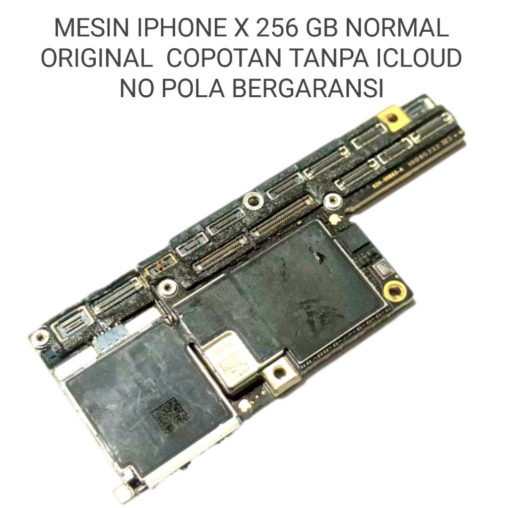 MESIN IPHONE X 256 GB NORMAL TANPA ICLOUD NO POLA ORIGINAL COPOTAN  BERGARANSI